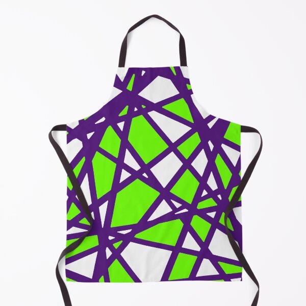 Item preview, Irregular White Shapes With Green Accents Abstract Art designed and sold by taiche.
