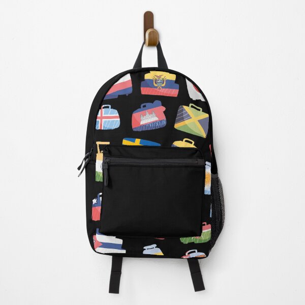 Item preview, Vacation Destination Luggage Flags Black designed and sold by ckylin.
