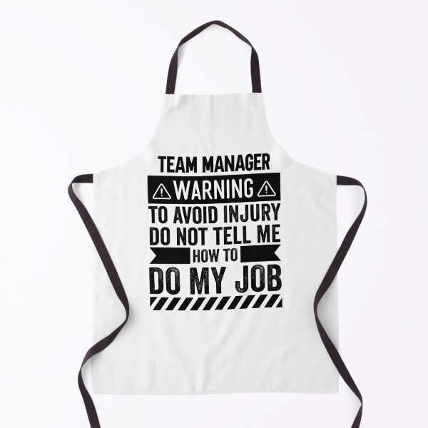 Item preview, Team Manager Warning designed and sold by wittyshop.