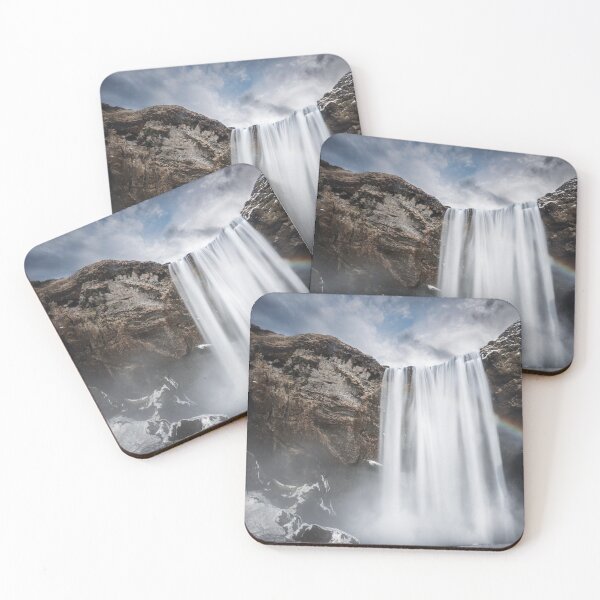 Item preview, Skógafoss Waterfall, Iceland Landscape Photo designed and sold by RossWilson12.