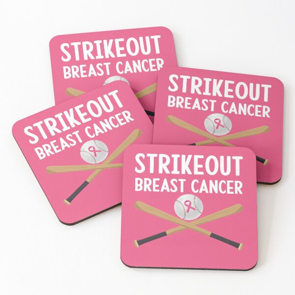 Item preview, Strike Out Breast Cancer Awareness Softball Fighters designed and sold by DEATHDESIGNER.