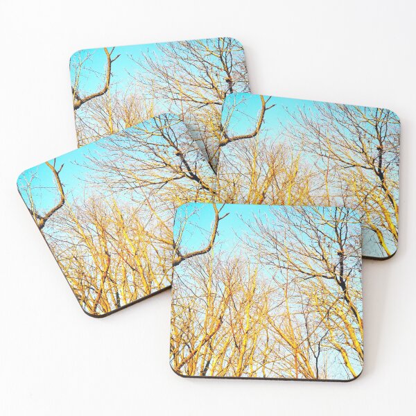 Item preview, Copy of Bare winter trees twisting and bending against the background of blue cloudless sky designed and sold by helenkaiy.