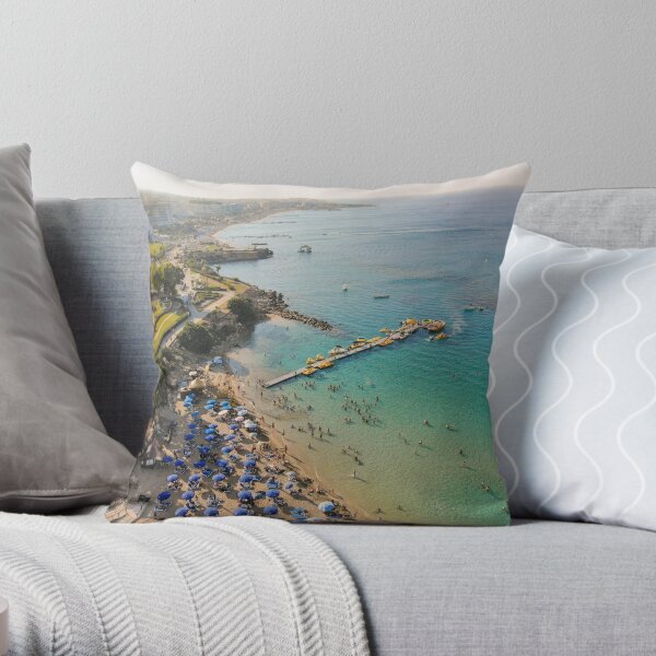 Cyprus Paradise - Fig Tree Protaras Throw Pillow
