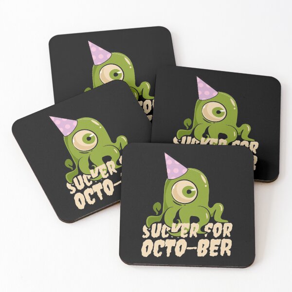 Item preview, Sucker For October Party Loving Octopus Halloween Graphic designed and sold by GO SHIRT-TEE.