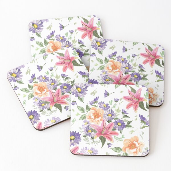Item preview, Floral Dream. Aster, Rose And Lilium Flowers designed and sold by danikaVT.