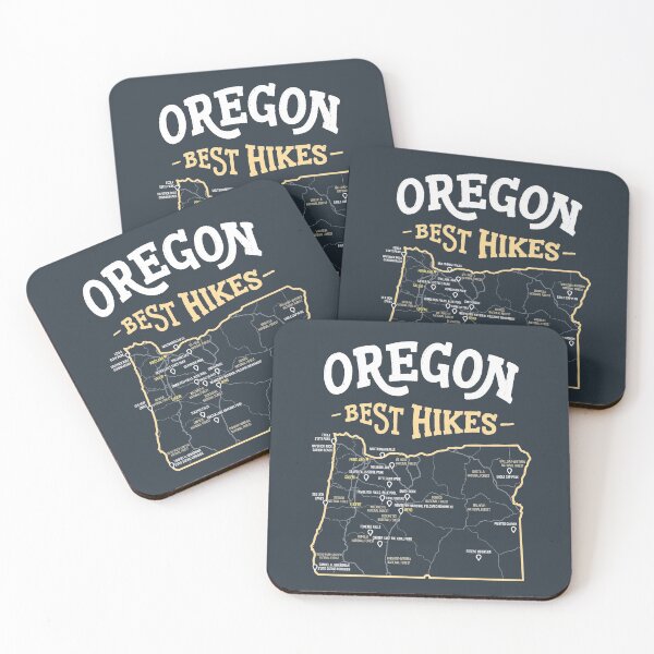 Item preview, Oregon Best Hikes Map, Camping In Oregon, Best Places To Hike In Oregon, Hikes Near Me designed and sold by PaulLesser.