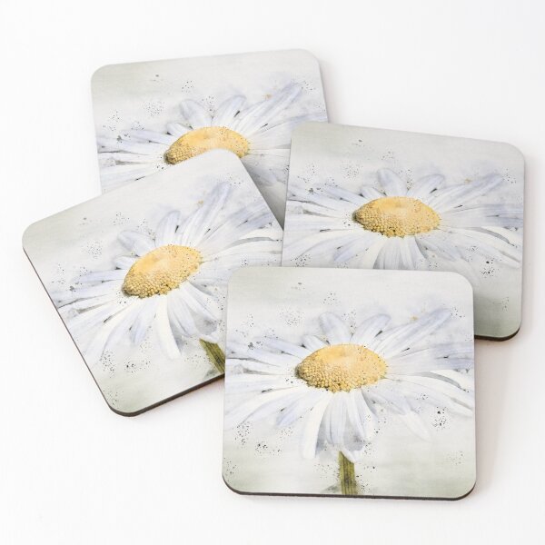 Item preview, White Watercolor Daisy Design.  designed and sold by ramonag1.