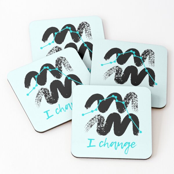 Item preview, Aquarius Zodiac Affirmation designed and sold by mooneko.
