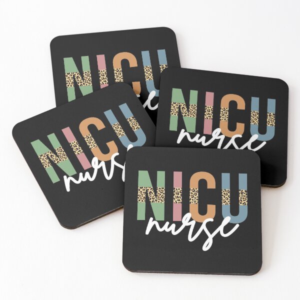 Item preview, NICU Nurse Cheetah print typography | Neonatal ICU Nursing | NICU Nurse appreciation gifts designed and sold by Violet Treasures.