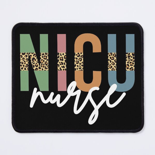 Item preview, NICU Nurse Cheetah print typography | Neonatal ICU Nursing | NICU Nurse appreciation gifts designed and sold by Violet Treasures.
