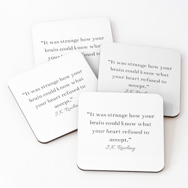 Item preview, Inspiring JK Rowling Quote Author Writer designed and sold by HoeneShirts.