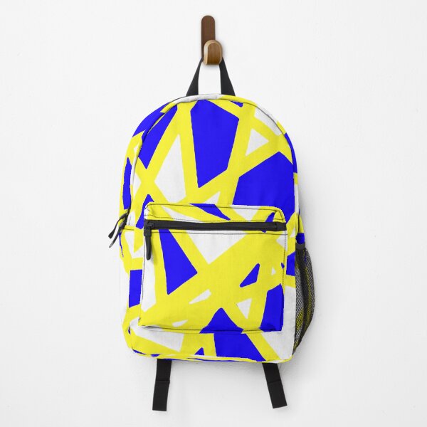 Item preview, Irregular White Shapes With Deep Blue Accents Abstract Art designed and sold by taiche.