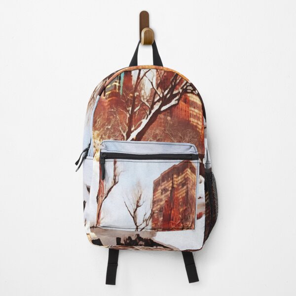 Item preview, Snowy City Park. Winter Cityscape designed and sold by ramonag1.