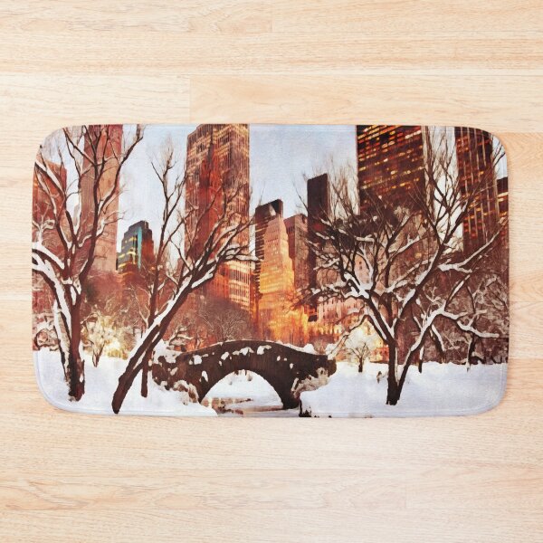 Item preview, Snowy City Park. Winter Cityscape designed and sold by ramonag1.