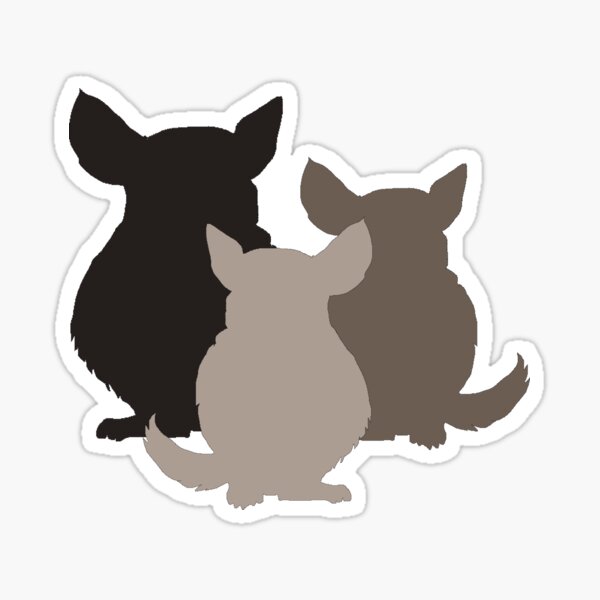 Chinchilla mania Sticker