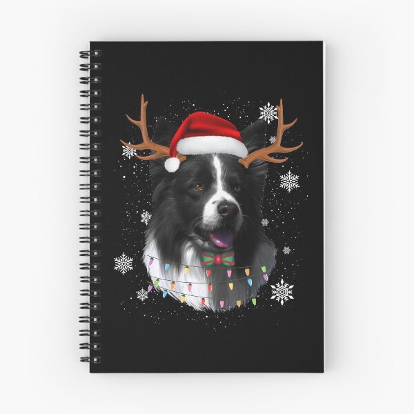 Item preview, Winter Holiday Bordercollie Rein Deer Christmas Santa Hat designed and sold by Barnissim.