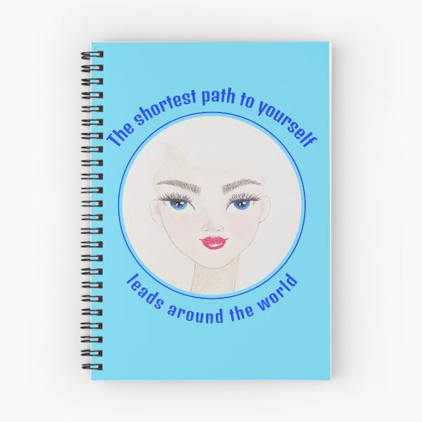 Item preview, "The shortest path to yourself" cute travel design by CoolCleverCute designed and sold by CoolCleverCute.