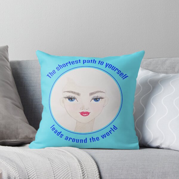 Item preview, "The shortest path to yourself" cute travel design by CoolCleverCute designed and sold by CoolCleverCute.