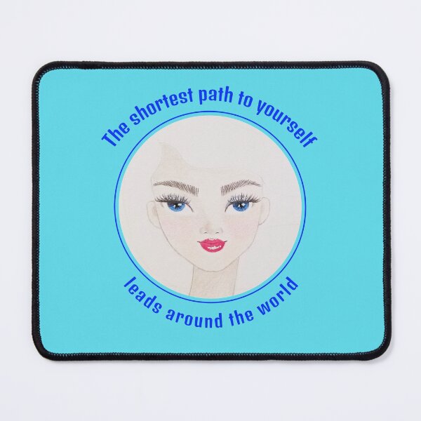 Item preview, "The shortest path to yourself" cute travel design by CoolCleverCute designed and sold by CoolCleverCute.