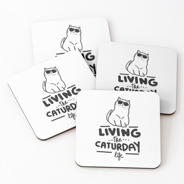 Item preview, Living the caturday life cats love cats cat  designed and sold by Tropical Blood.