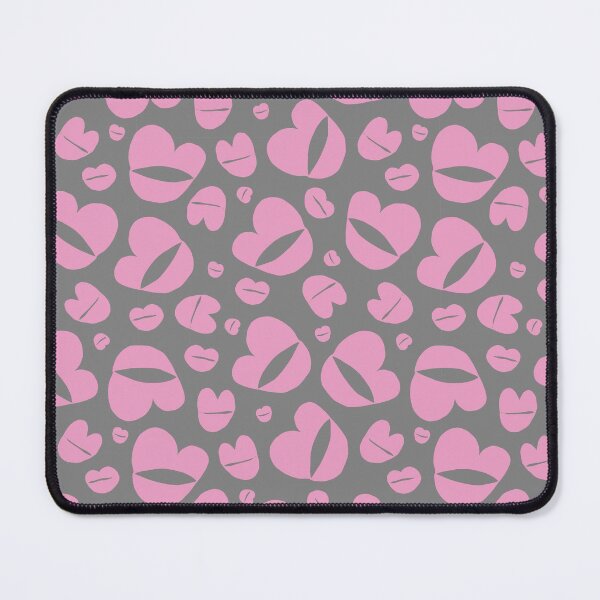Item preview, pink lips on gray background designed and sold by Olga81creative.
