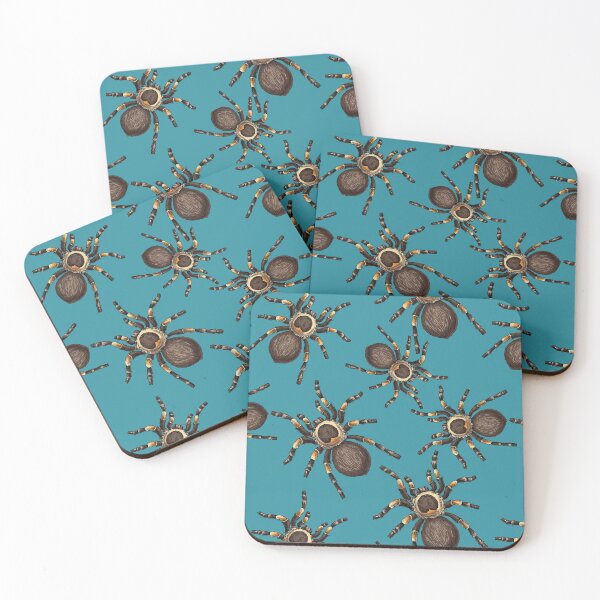 Item preview, Tarantula on blue designed and sold by Katerina Mitkova Kirilova.