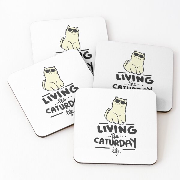 Item preview, Caturday cats cats life love cats cat person designed and sold by Tropical Blood.