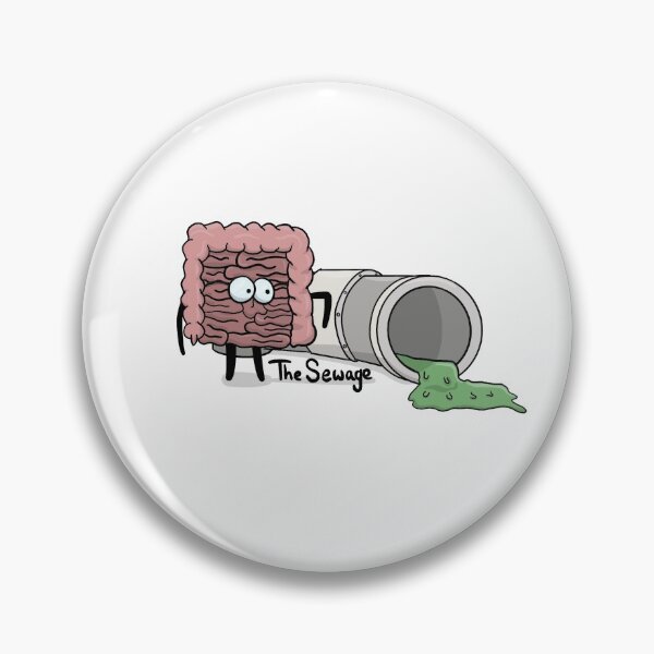 Item preview, The Sewage | Intestine - Colon | Happy Organs designed and sold by Sabbara.