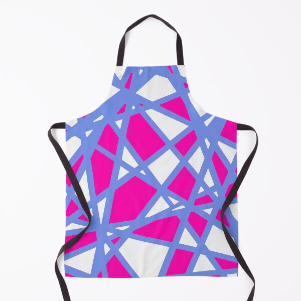Item preview, Irregular White Shapes With Pink Accents Abstract Art designed and sold by taiche.