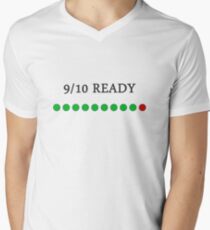 Camiseta de cuello en V 9/10 Listo