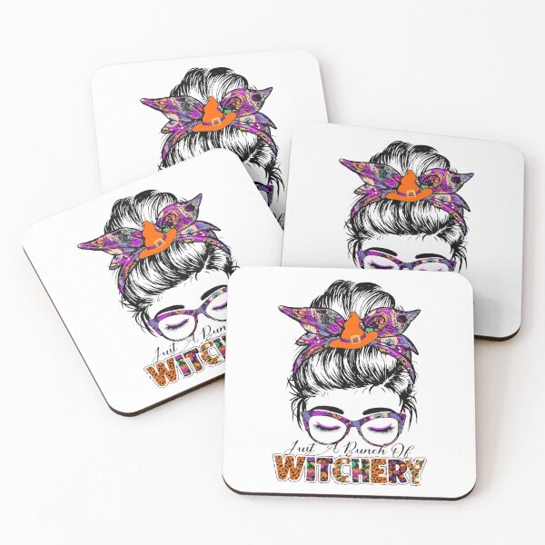 Item preview, Just A Bunch Of Witchery Messy Bun Halloween Witchy designed and sold by FelicianFurlong.