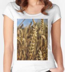 Ear of wheat Women's Fitted Scoop T-Shirt