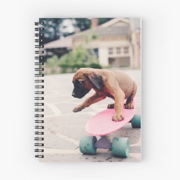 Item preview, puppy on skateboard designed and sold by Gillian Vann.