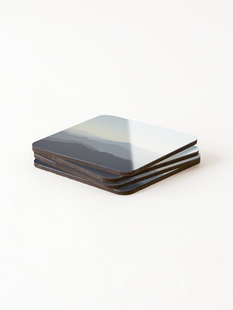 Thumbnail 4 of 5, Coasters (Set of 4), Mountain Ranges designed and sold by ThePinkProject.