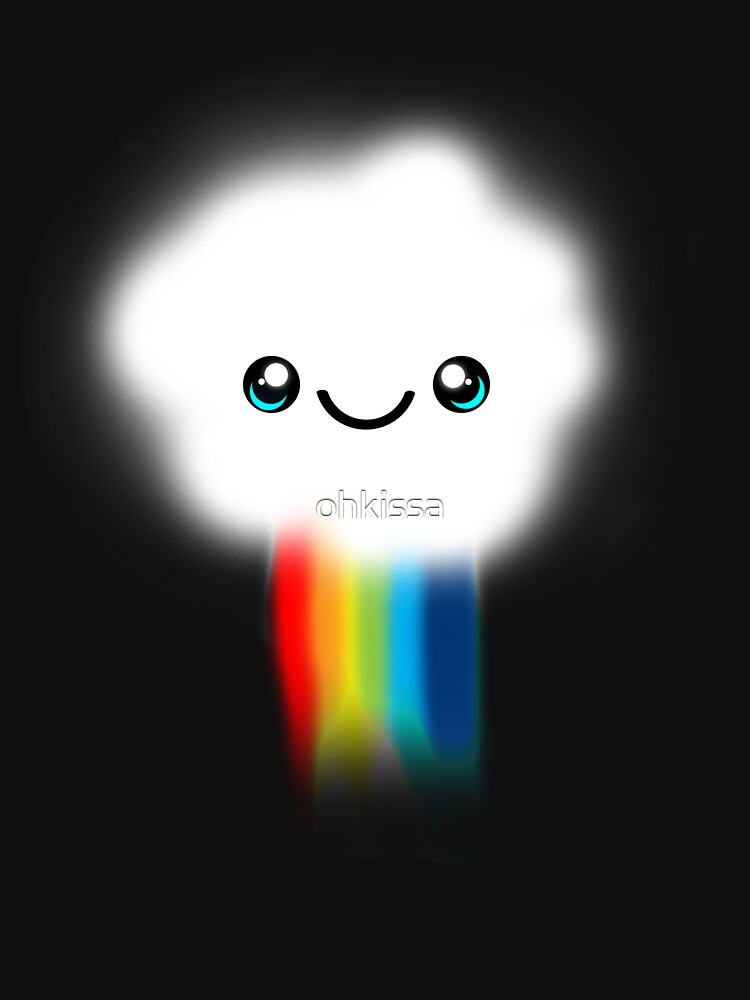 Happy Kawaii Rainbow Cloud by ohkissa