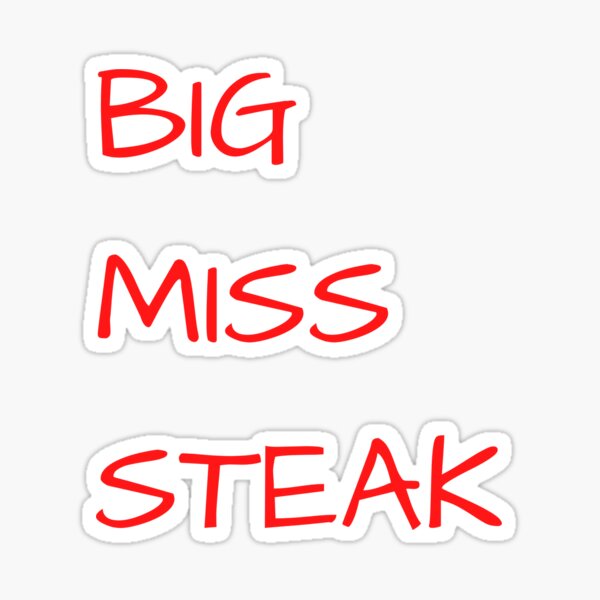 big miss steak meme transparent version Throw Pillow for Sale by