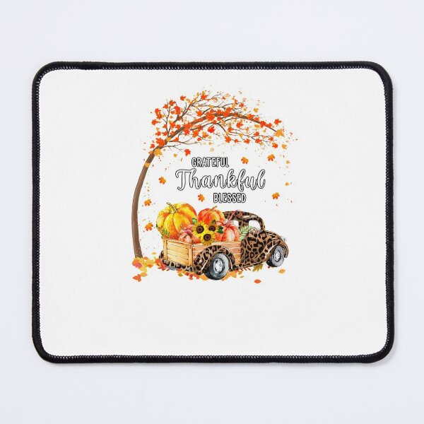 Item preview, Grateful Thankful Blessed Pumpkins Truck Autumn Thanksgiving designed and sold by FelicianFurlong.