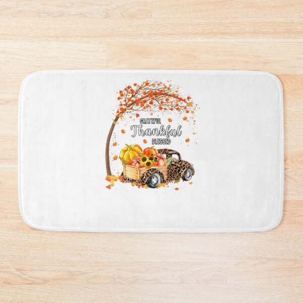 Item preview, Grateful Thankful Blessed Pumpkins Truck Autumn Thanksgiving designed and sold by FelicianFurlong.