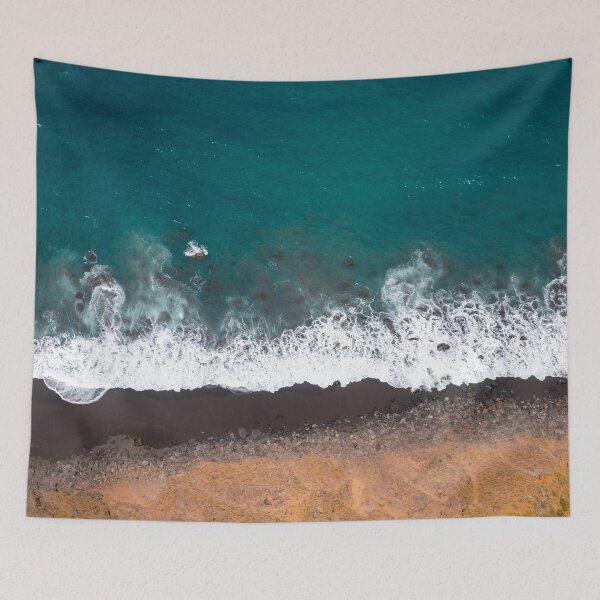 Item preview, Ocean Waves and Beach Aerial, landscape photography, drone shot  designed and sold by ohaniki.