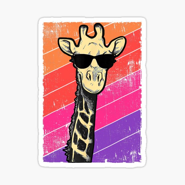 Item preview, Retro Vintage Giraffe Sunglasses Funny designed and sold by NeverLoseSF.