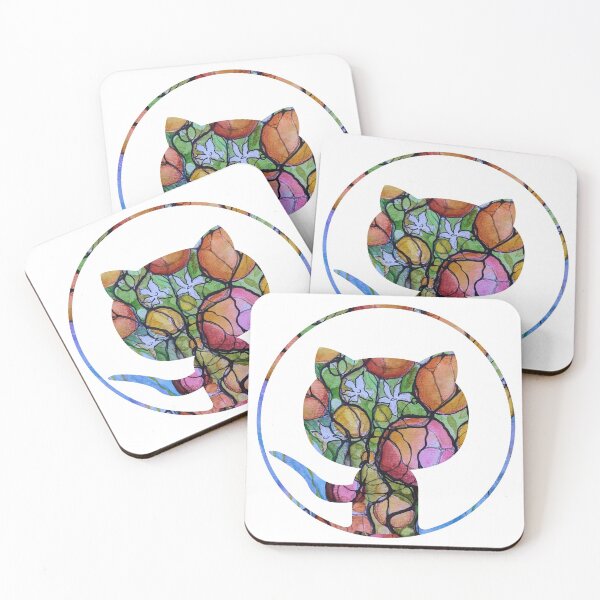 Item preview, Cat with Neuro Abstract circles and colors designed and sold by yul4ik80.