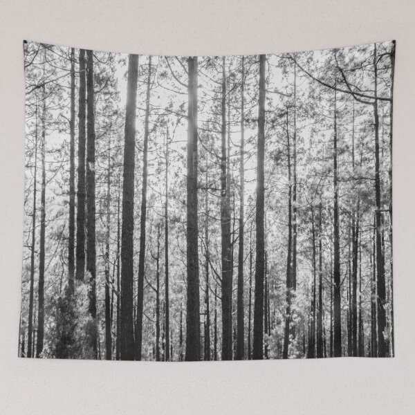 Item preview, Forest design, black and white tree pattern- Landscape Photography  designed and sold by ohaniki.