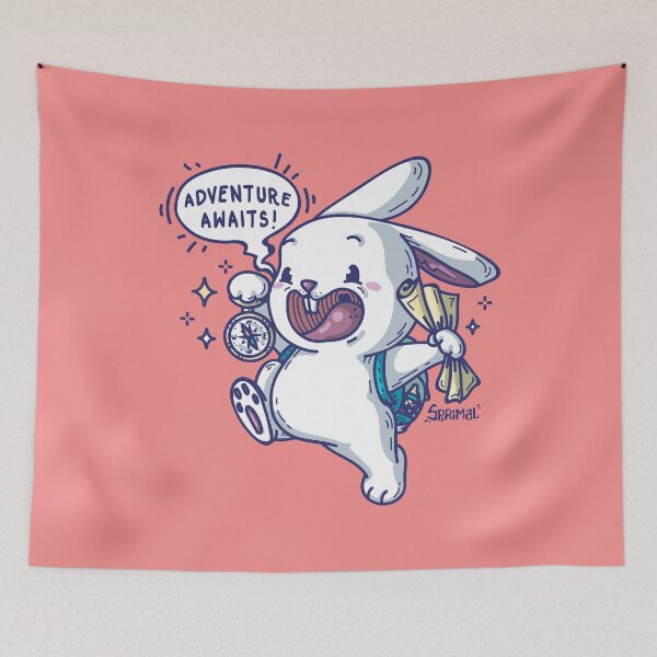 Item preview, Rabbit going on adventure because adventure awaits designed and sold by SPIRIMAL.