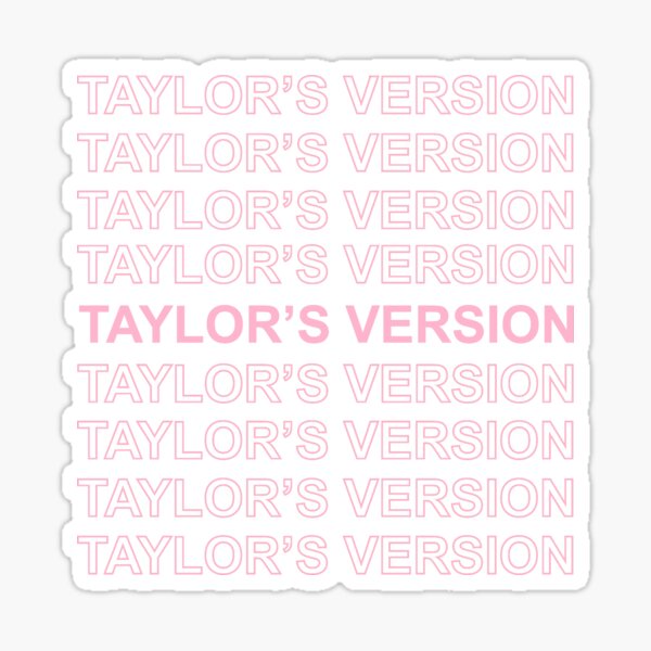 Lover Taylor’s version in pink Sticker