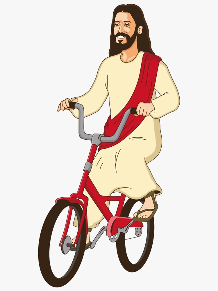Christ on a Bike - Funny Religious Lord Jesus Church Group Gift| Perfect  Gift" Greeting Card for Sale by tashiwaka | Redbubble