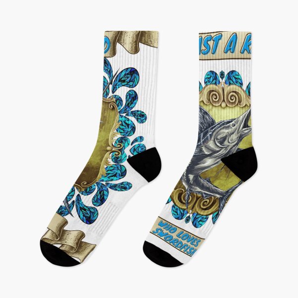 Item preview, Just a kid who loves swordfish - Colorful compositions, art and animals, funny drawings designed and sold by AdvanceDesign.