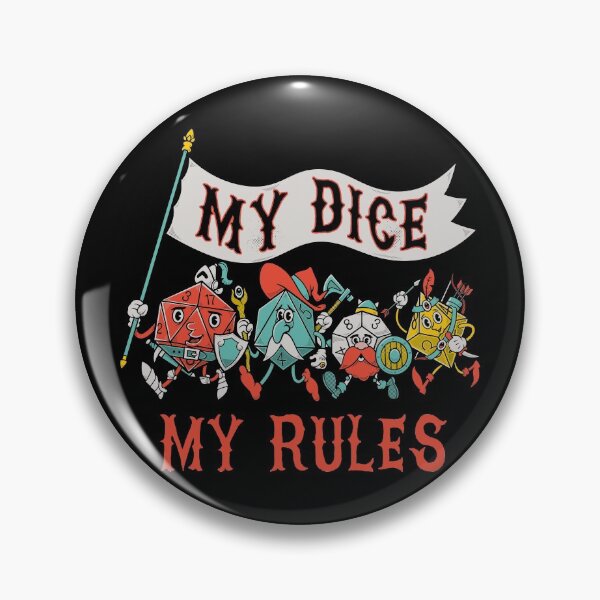 Item preview, My Dice My Rules - Vintage Cartoon Fantasy Dice designed and sold by Nemons.