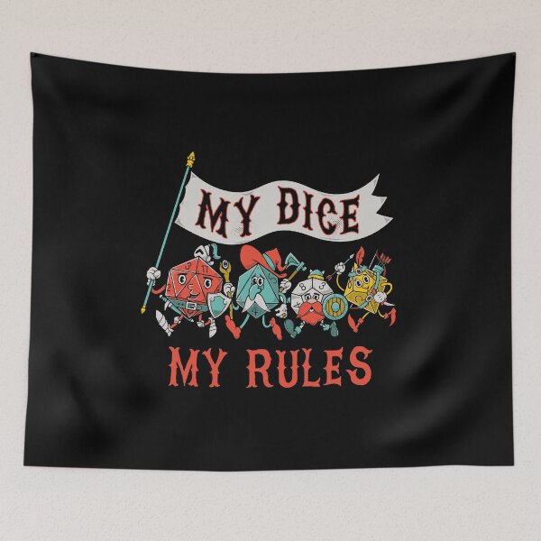 Item preview, My Dice My Rules - Vintage Cartoon Fantasy Dice designed and sold by Nemons.