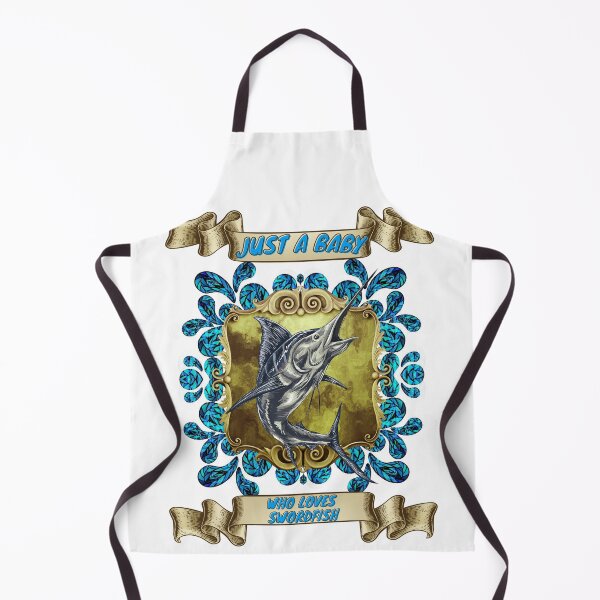 Item preview, Just a baby who loves swordfish - Colorful compositions, art and animals, funny drawings designed and sold by AdvanceDesign.