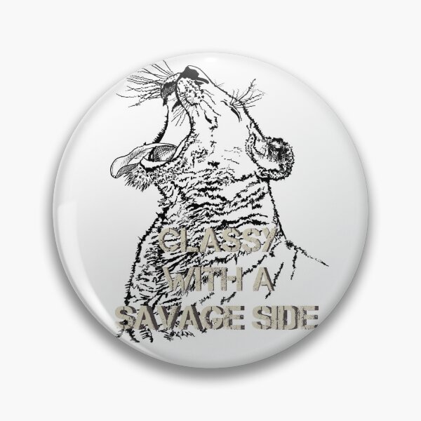 Item preview, Lioness, Classy with a Savage side, Line art quote designed and sold by DebbieJoyArt.